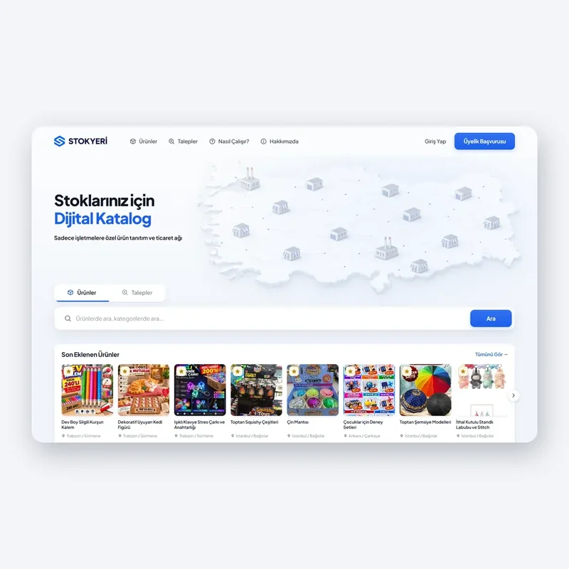 Stokyeri — a business-to-business stock and product network