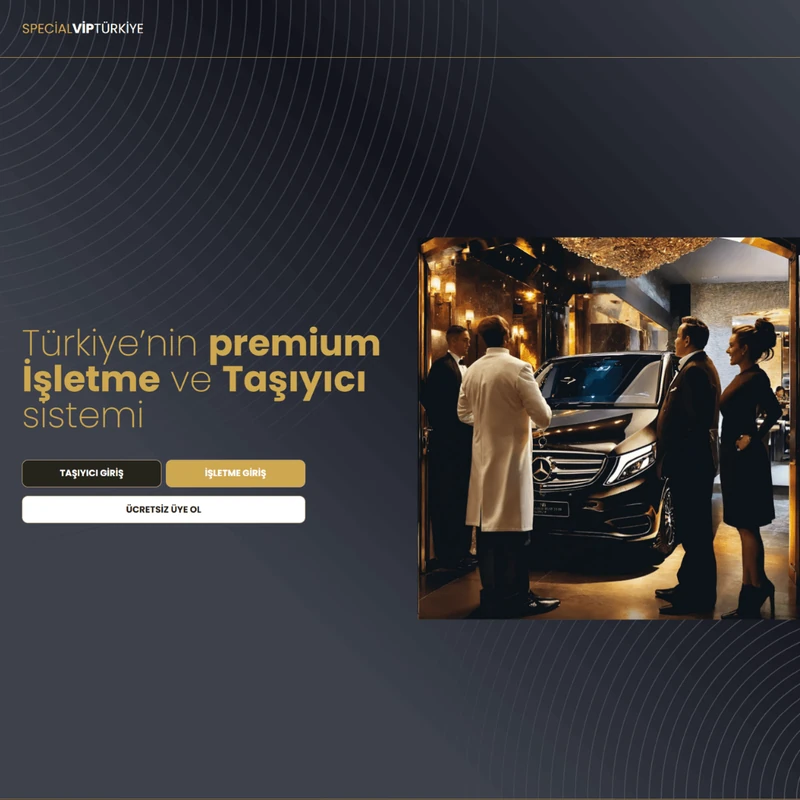 Special VIP Türkiye — a network of VIP transfer drivers and tourism businesses